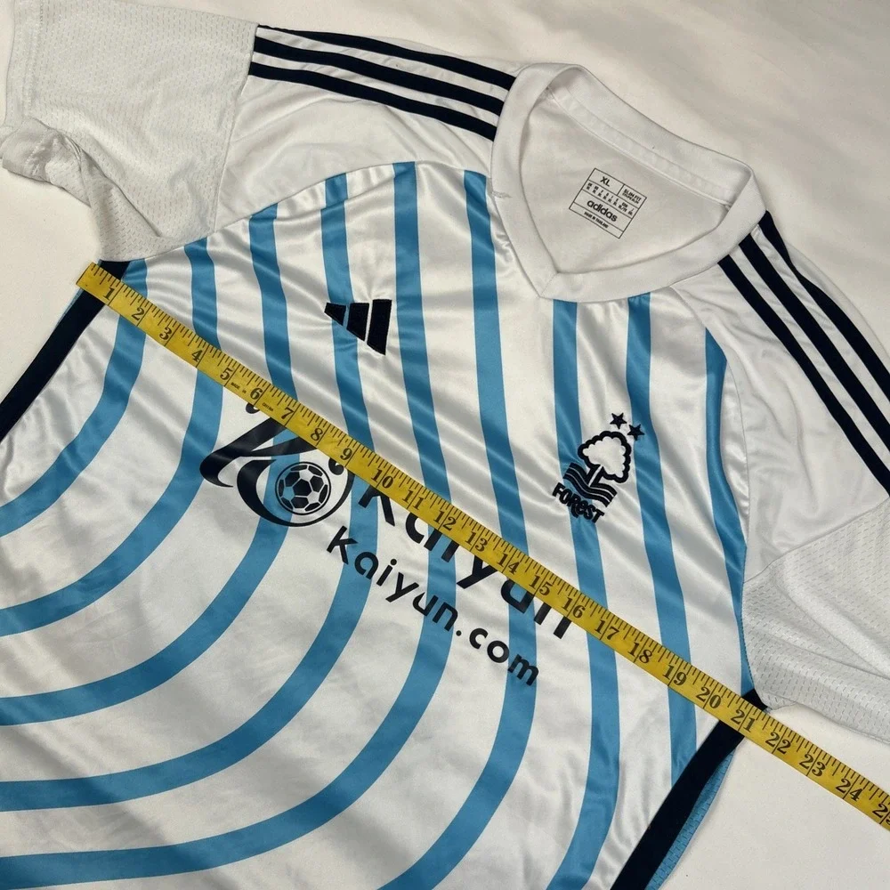 Nottingham Forest 2025 White Away Jersey Soccer Kit Adidas Sz XL Football Shirt